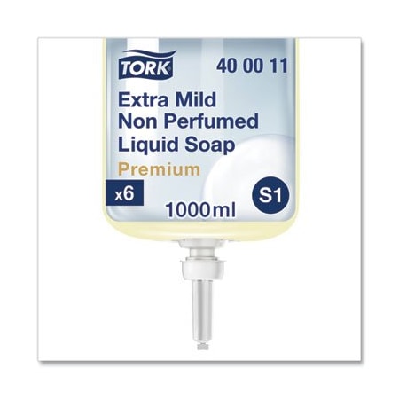 Tork Tork, PREMIUM EXTRA MILD LIQUID SOAP, UNSCENTED, 1 L, 6PK 400011